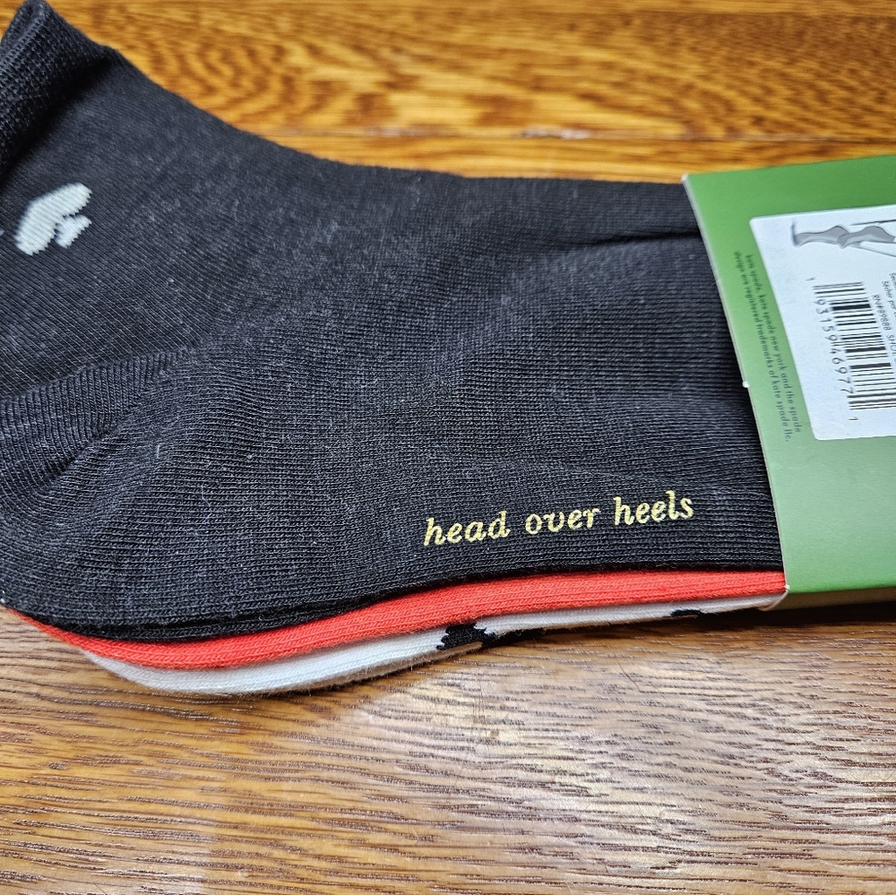 Kate Spade 3 Pack Quarter Socks - Picture 4 of 5